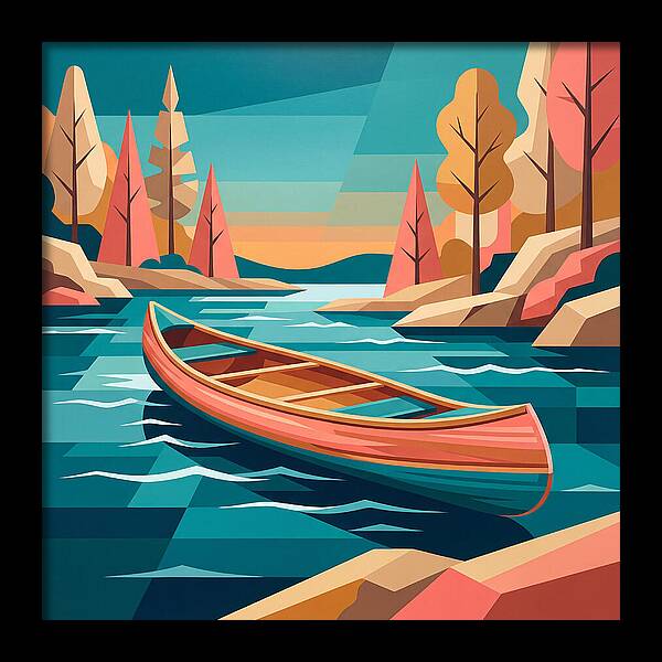 Canoe On Tranquil Waters