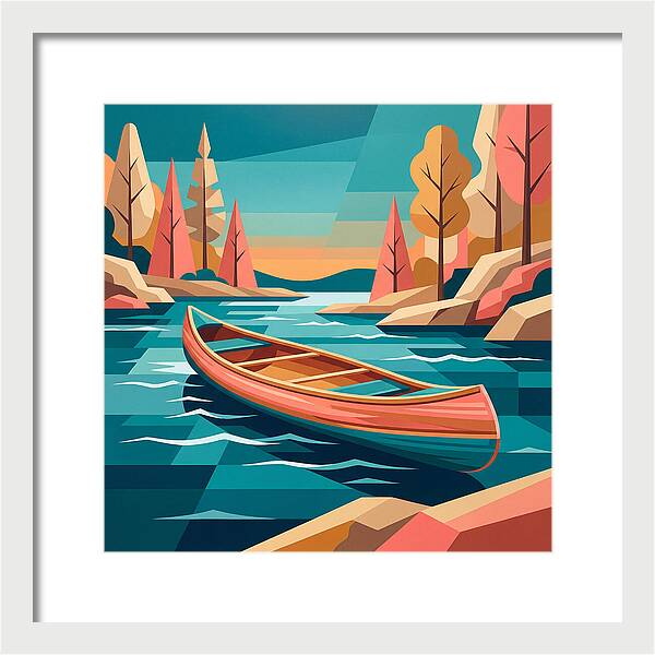 Canoe On Tranquil Waters