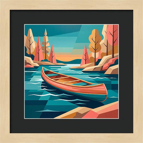 Canoe On Tranquil Waters