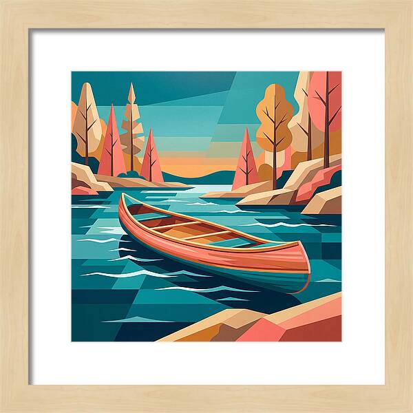 Canoe On Tranquil Waters