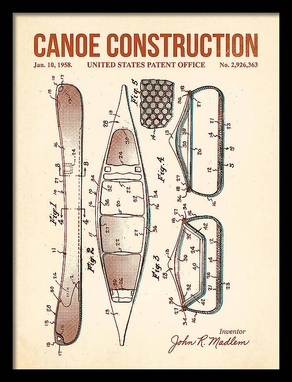Canoe Retro Patent Us2926363a