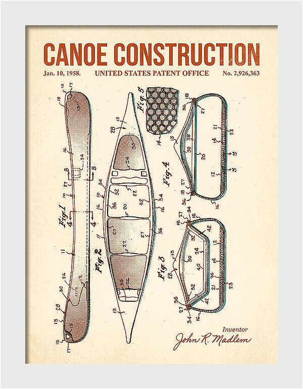 Canoe Retro Patent Us2926363a