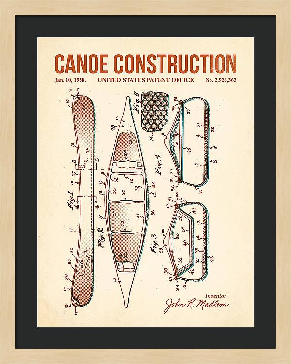 Canoe Retro Patent Us2926363a