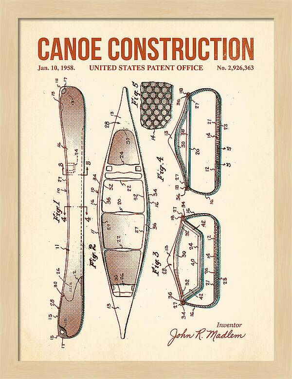 Canoe Retro Patent Us2926363a