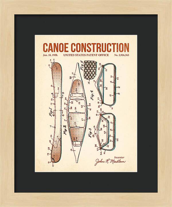 Canoe Retro Patent Us2926363a