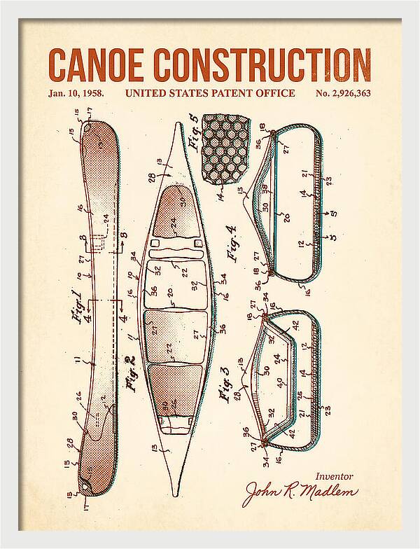 Canoe Retro Patent Us2926363a
