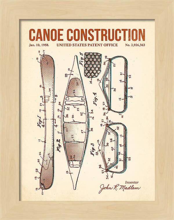 Canoe Retro Patent Us2926363a