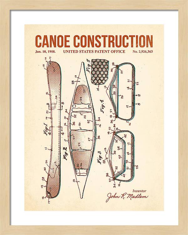 Canoe Retro Patent Us2926363a