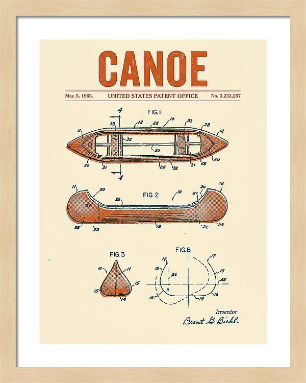 Canoe Retro Patent Us3233257a