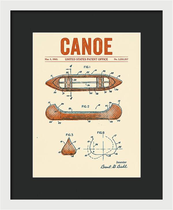 Canoe Retro Patent Us3233257a