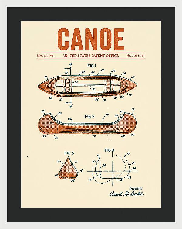 Canoe Retro Patent Us3233257a