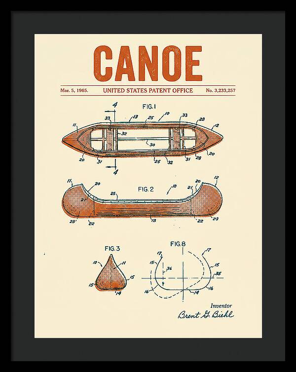 Canoe Retro Patent Us3233257a