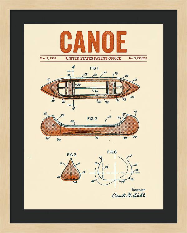 Canoe Retro Patent Us3233257a