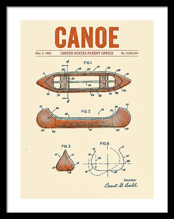 Canoe Retro Patent Us3233257a