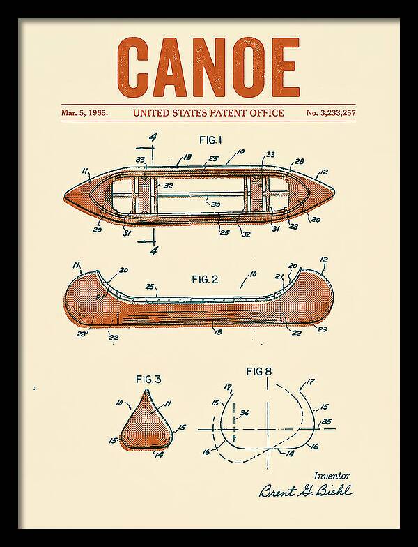 Canoe Retro Patent Us3233257a