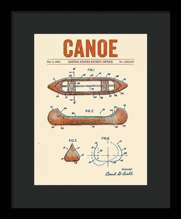 Canoe Retro Patent Us3233257a