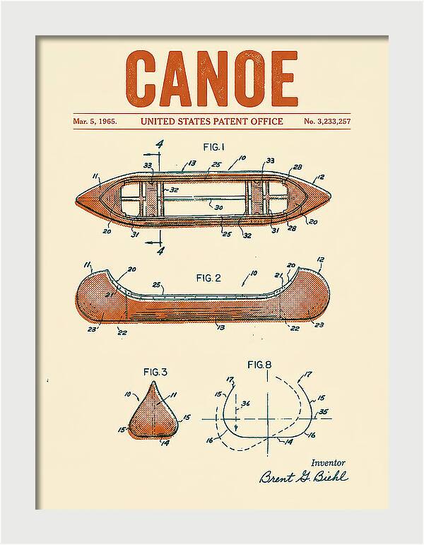 Canoe Retro Patent Us3233257a