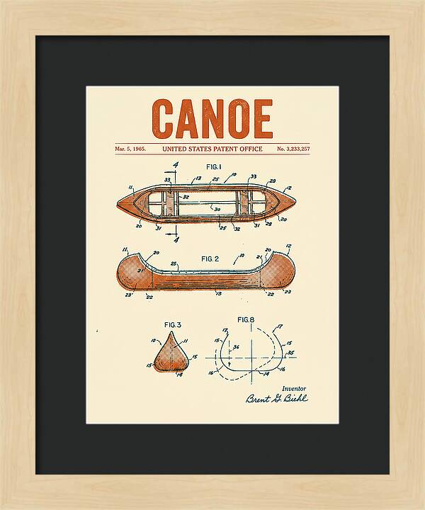 Canoe Retro Patent Us3233257a