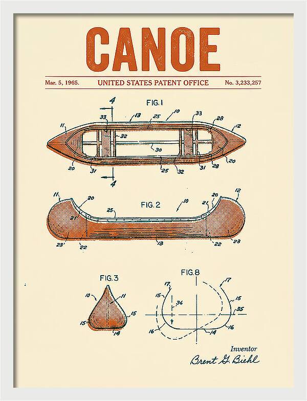 Canoe Retro Patent Us3233257a