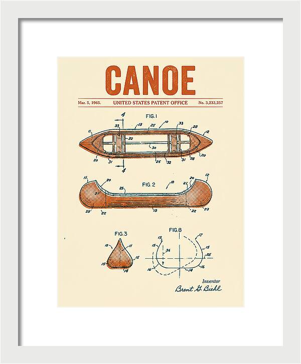 Canoe Retro Patent Us3233257a