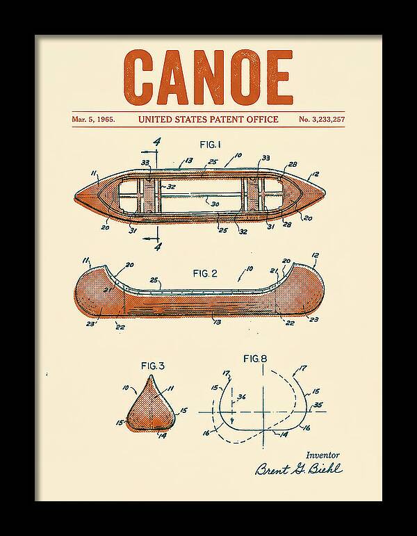 Canoe Retro Patent Us3233257a