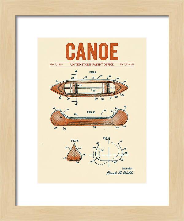 Canoe Retro Patent Us3233257a