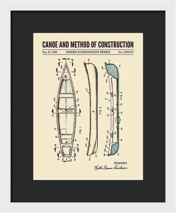 Canoe Retro Patent Us3599257a