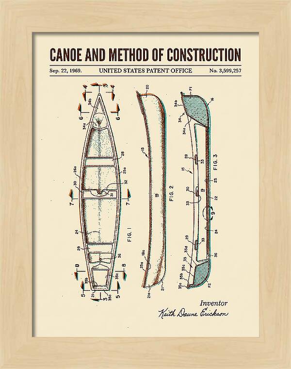 Canoe Retro Patent Us3599257a