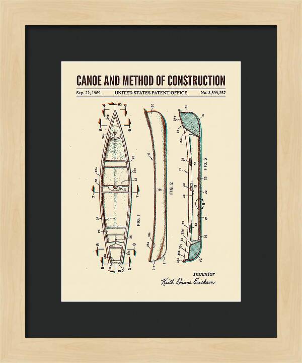 Canoe Retro Patent Us3599257a