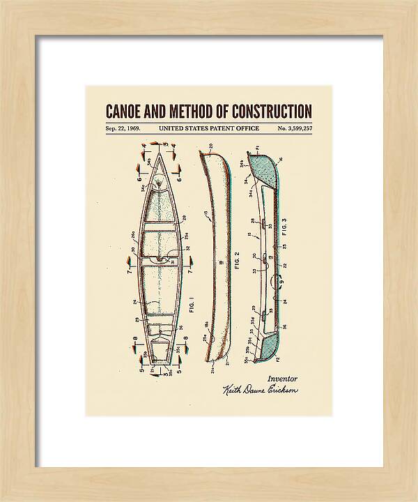 Canoe Retro Patent Us3599257a