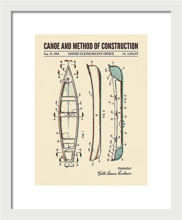 Canoe Retro Patent Us3599257a