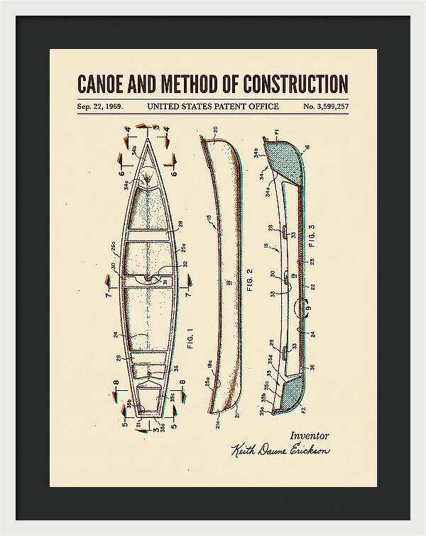 Canoe Retro Patent Us3599257a