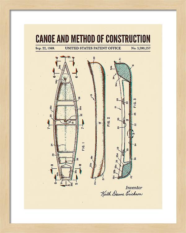 Canoe Retro Patent Us3599257a