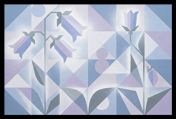 Canterbury Bells In Soft Blue And Lavender