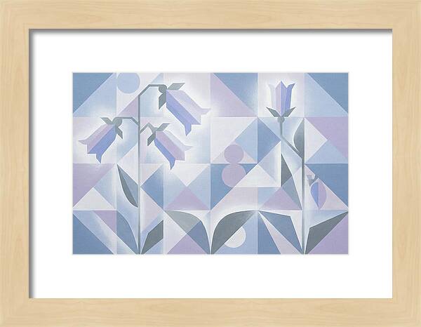 Canterbury Bells In Soft Blue And Lavender