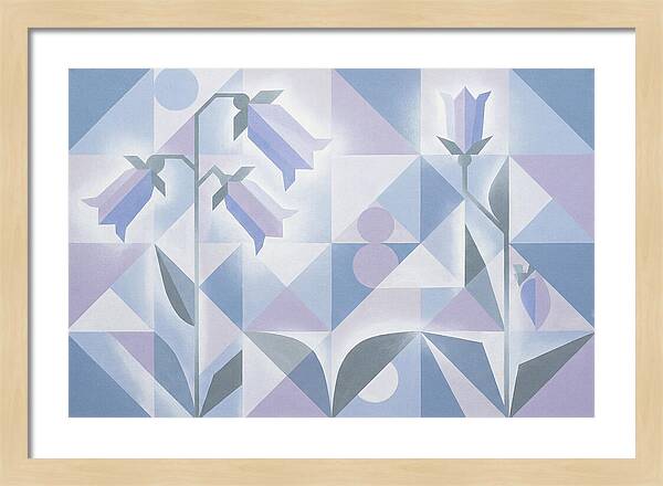 Canterbury Bells In Soft Blue And Lavender