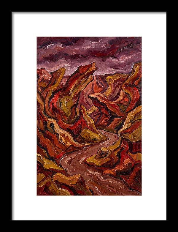 Canyon Landscape In Bold Hues