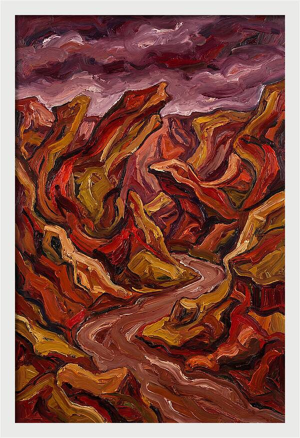 Canyon Landscape In Bold Hues