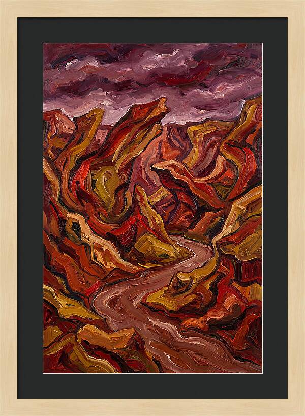 Canyon Landscape In Bold Hues