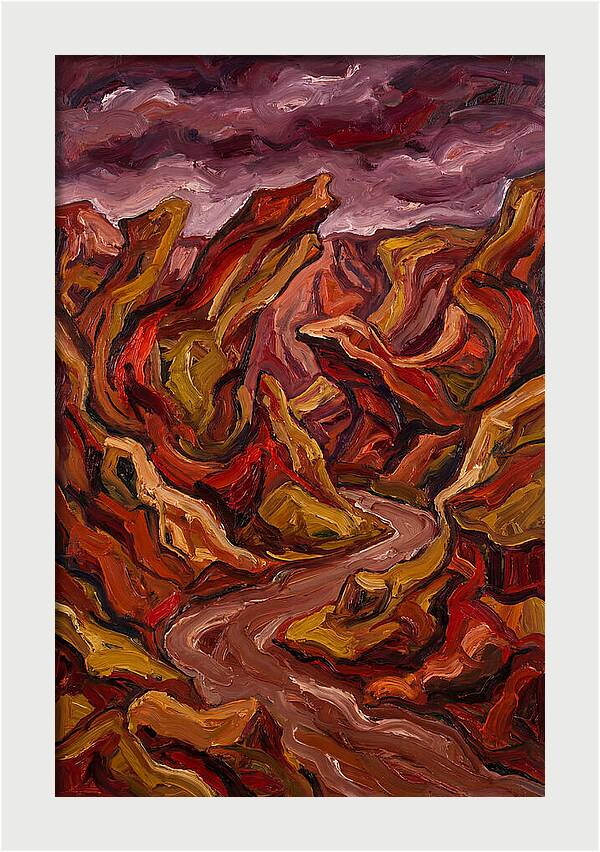 Canyon Landscape In Bold Hues