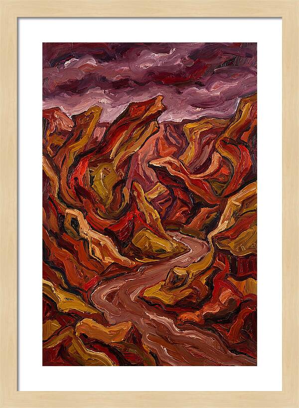 Canyon Landscape In Bold Hues