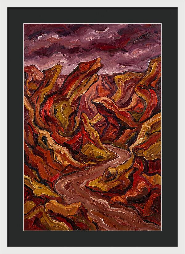 Canyon Landscape In Bold Hues