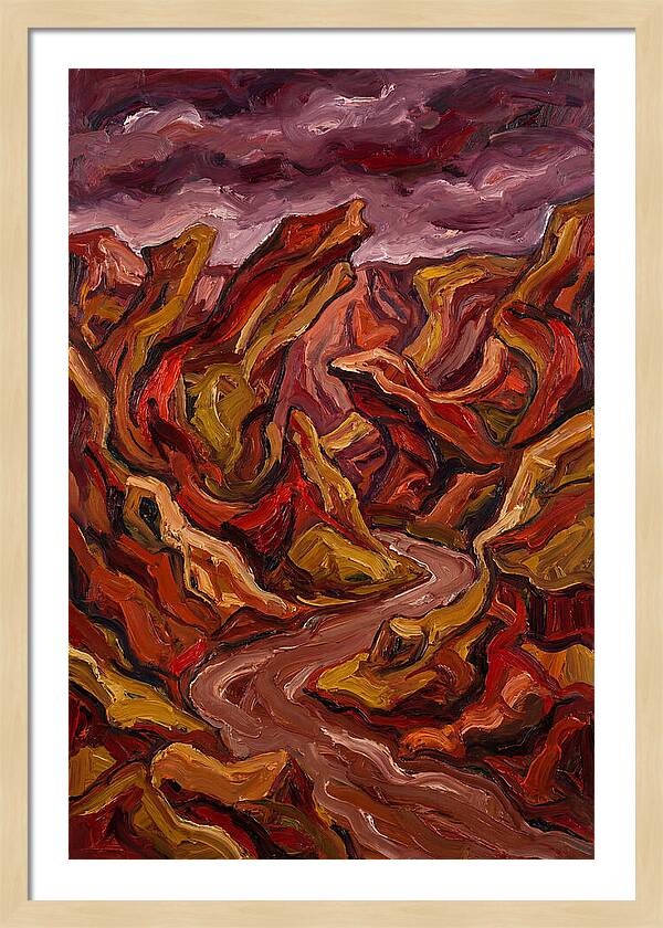 Canyon Landscape In Bold Hues