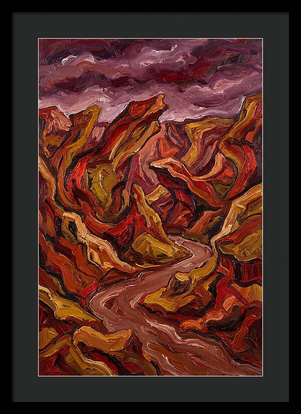 Canyon Landscape In Bold Hues