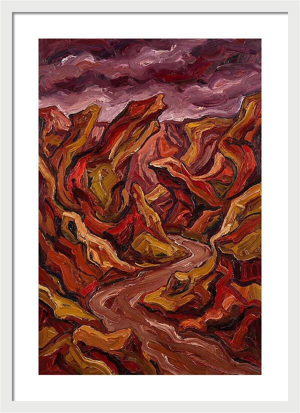 Canyon Landscape In Bold Hues