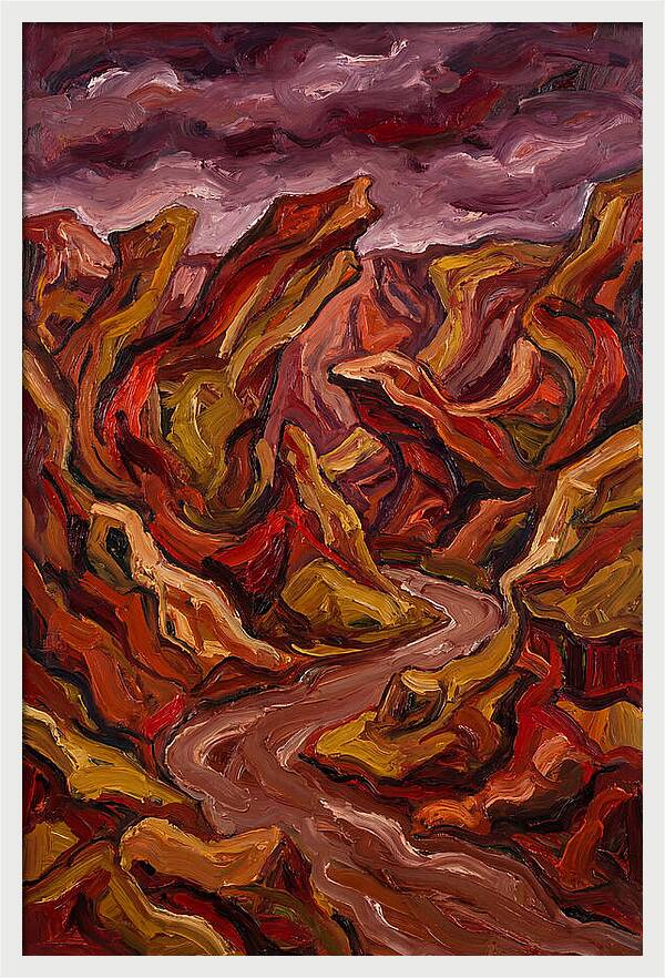 Canyon Landscape In Bold Hues
