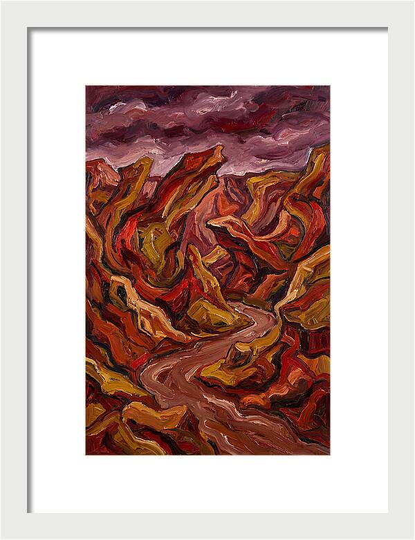 Canyon Landscape In Bold Hues
