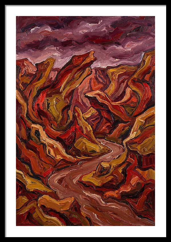 Canyon Landscape In Bold Hues