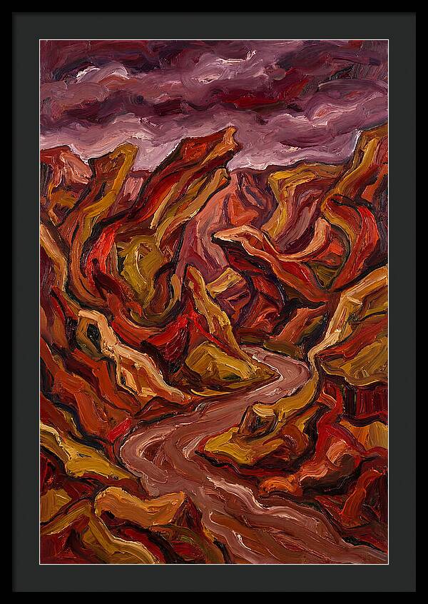 Canyon Landscape In Bold Hues