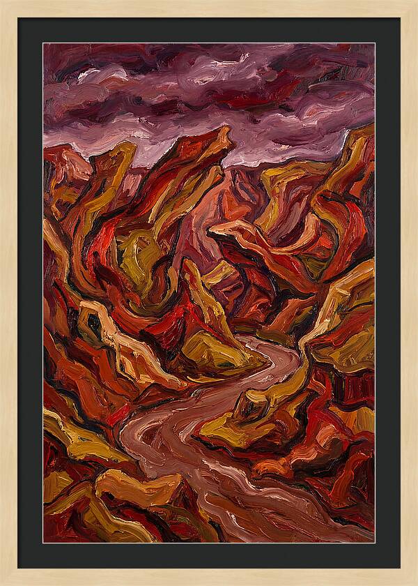 Canyon Landscape In Bold Hues